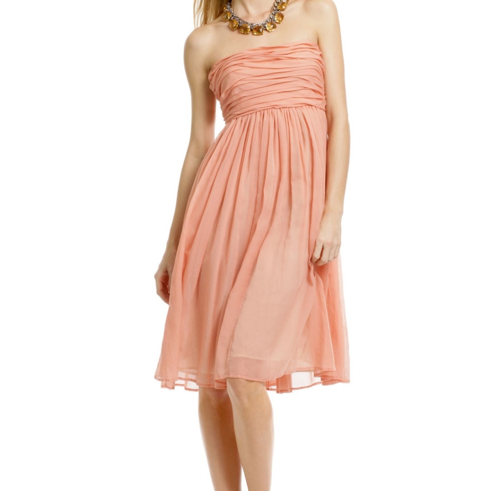See by Chloe silk strapless dress